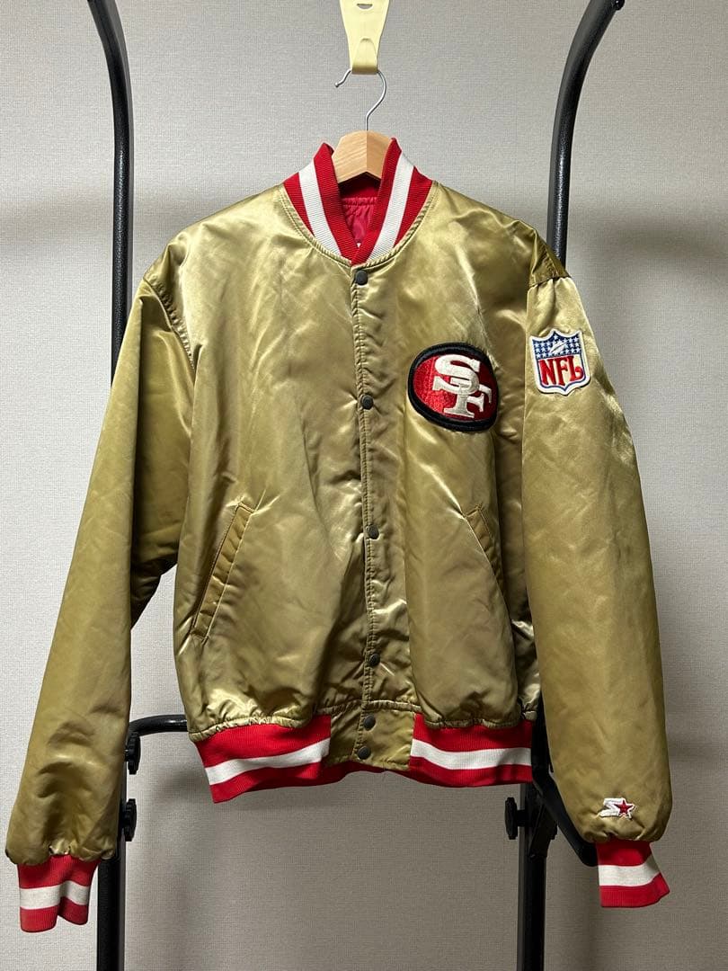 SF49ers ジョー モンタナ ゴールド アメフトL STARTER