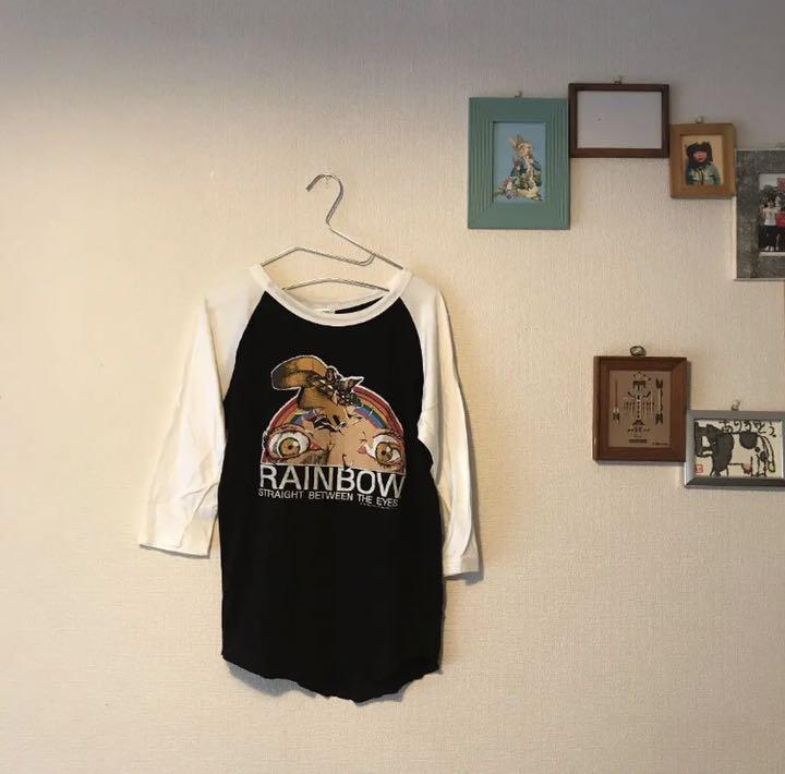 日本製低価 レインボー80sUSA製ONEITAオニータラグラン七分袖Tシャツ cum0t-m22763259338 100%新品格安