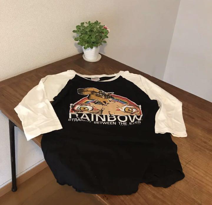 日本製低価 レインボー80sUSA製ONEITAオニータラグラン七分袖Tシャツ cum0t-m22763259338 100%新品格安