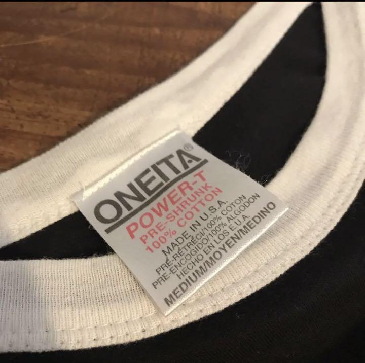 日本製低価 レインボー80sUSA製ONEITAオニータラグラン七分袖Tシャツ cum0t-m22763259338 100%新品格安