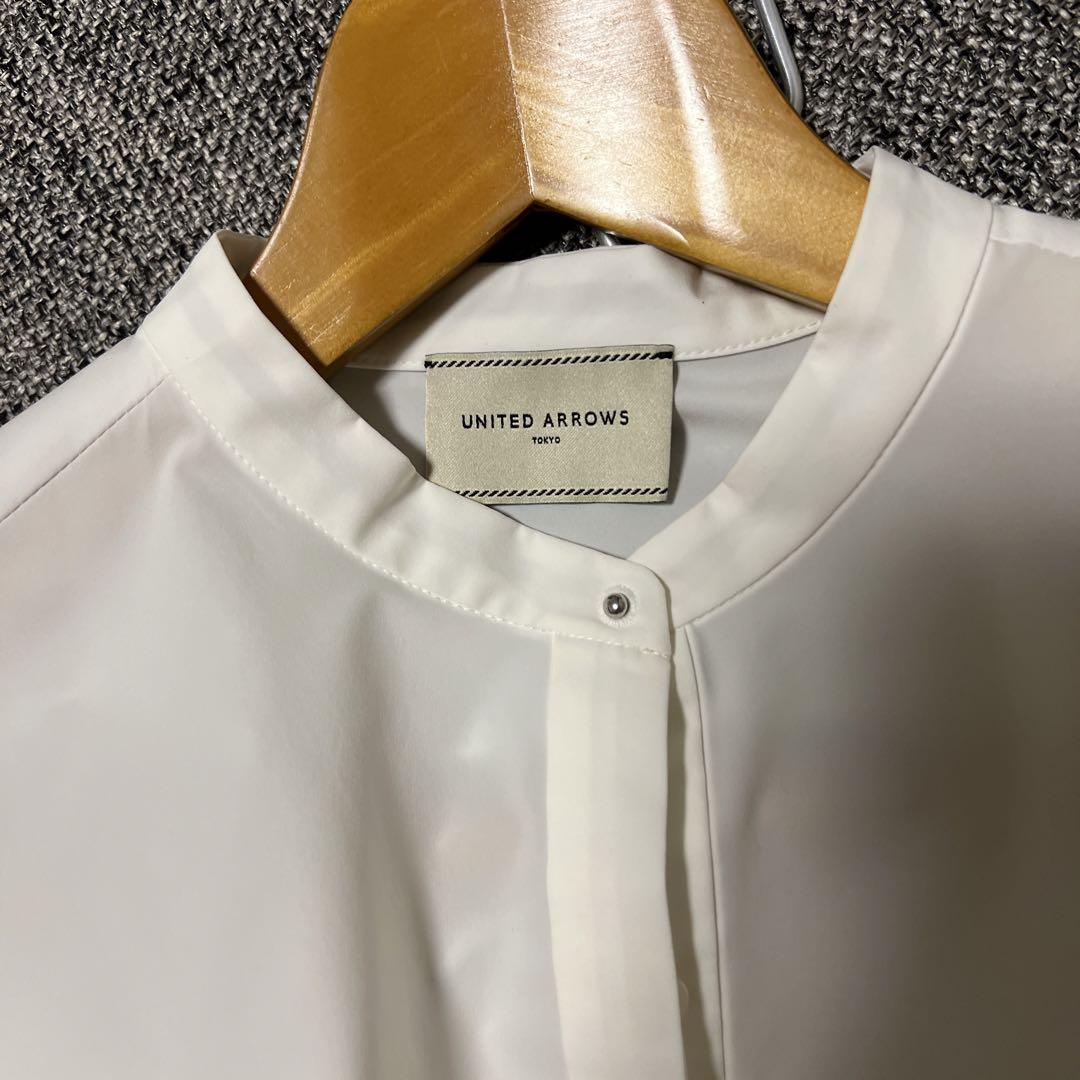 UNITED ARROWS フリル長袖シャツ ホワイト - メルカリ