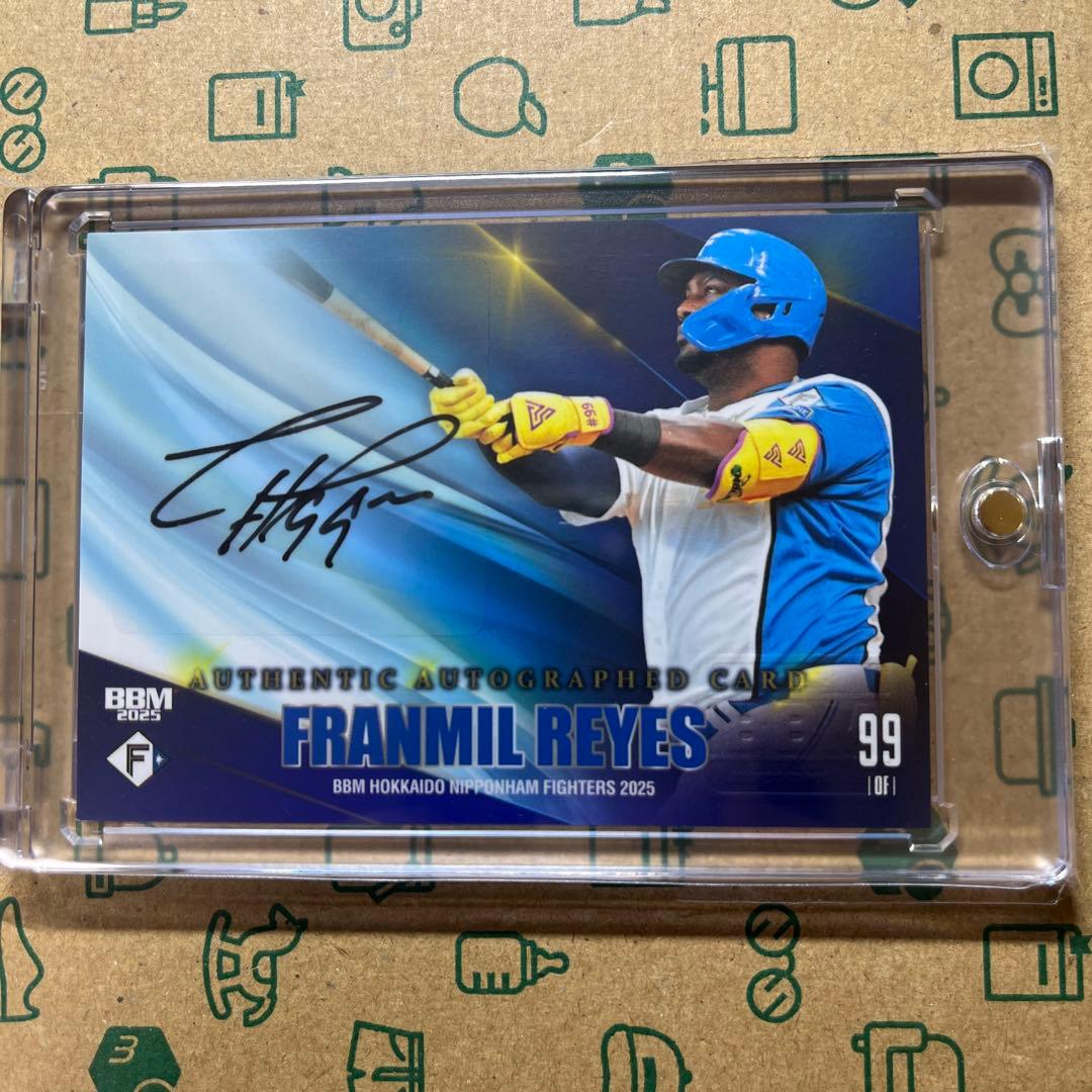1/50 2025BBM 北海道日本ハムファイターズ レイエス 直筆サインカード