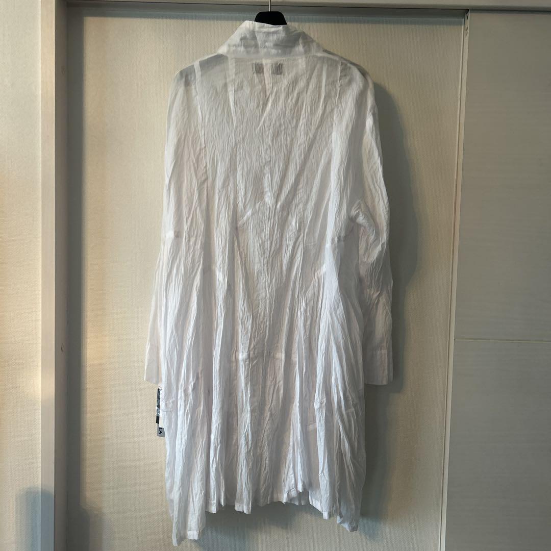 新品　紙タグ付き　ART MIX ホワイト チュニックシャツワンピースバスティア