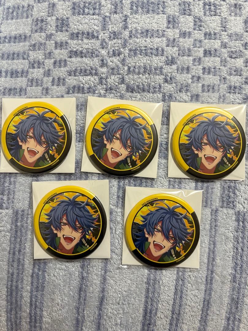 ヒプノシスマイク ヒプマイ 有栖川帝統 リバイバル缶バッジ 5個セット