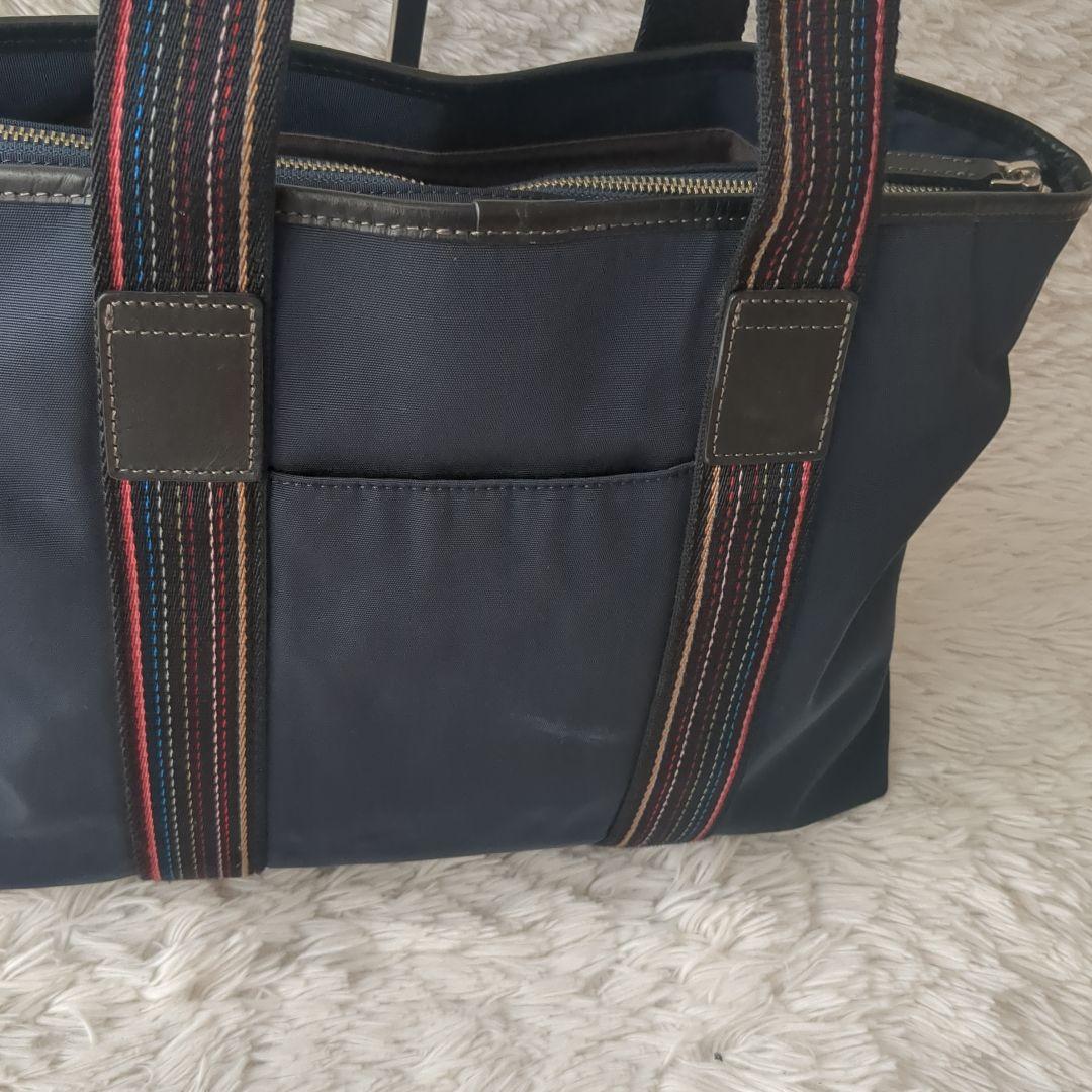 美品 PaulSmith ポールスミス トートバッグ ビジネス マルチストライプ