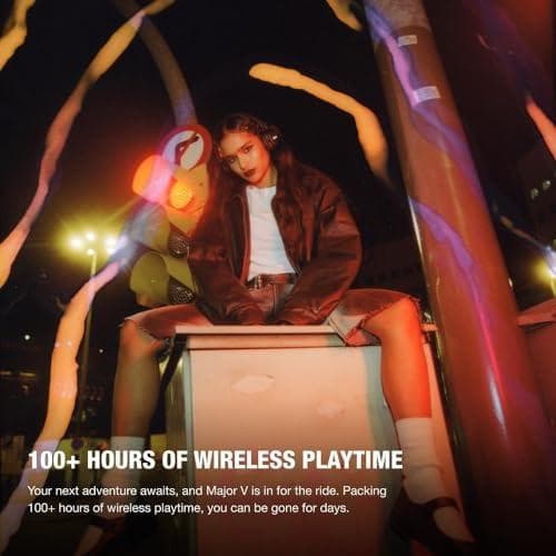 Marshall ワイヤレスオンイヤーヘッドホン Major V ブラック Bb Marshall ワイヤレスオンイヤーヘッドホン Major V ブラック Bb