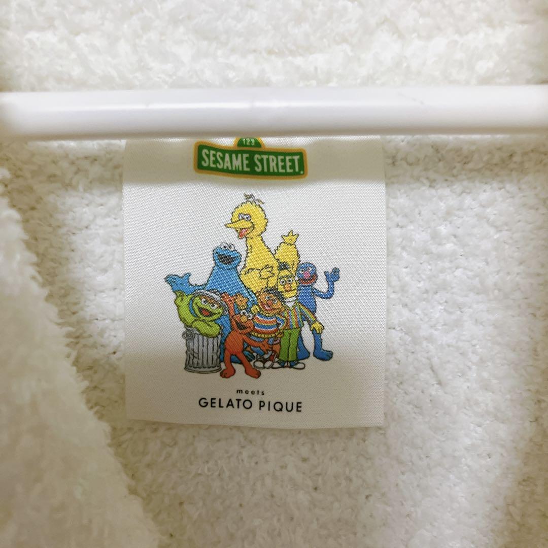 新品【SESAME STREET】【UNISEX】ジャガードショールカーディガン ジェラートピケ gelato pique 【SESAME STREET】【UNISEX