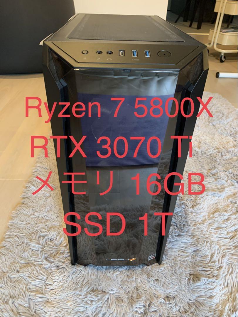 ゲーミングPC RTX3070Ti RIDDLEコラボPC 上品なスタイル 57630円