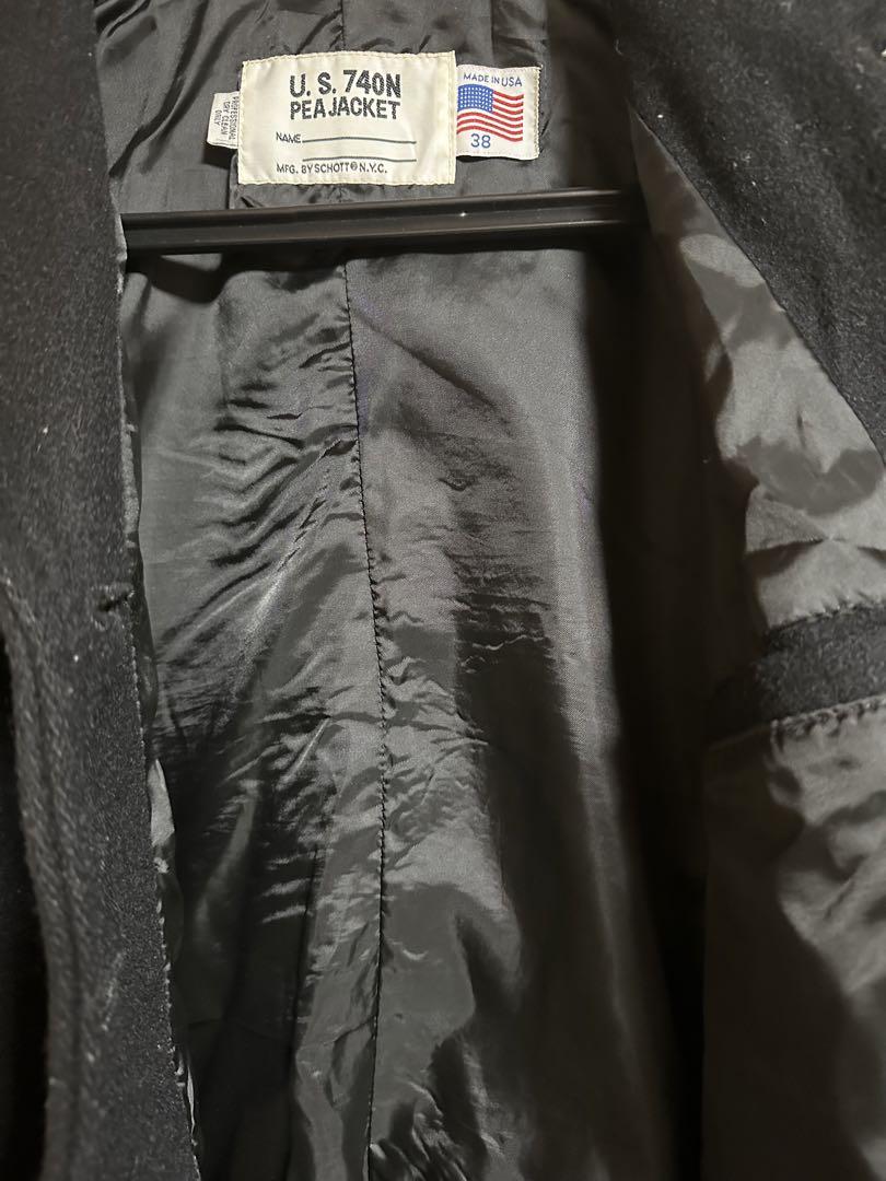 ショット　ピーコート　USA製　Schott 38サイズ　MからL