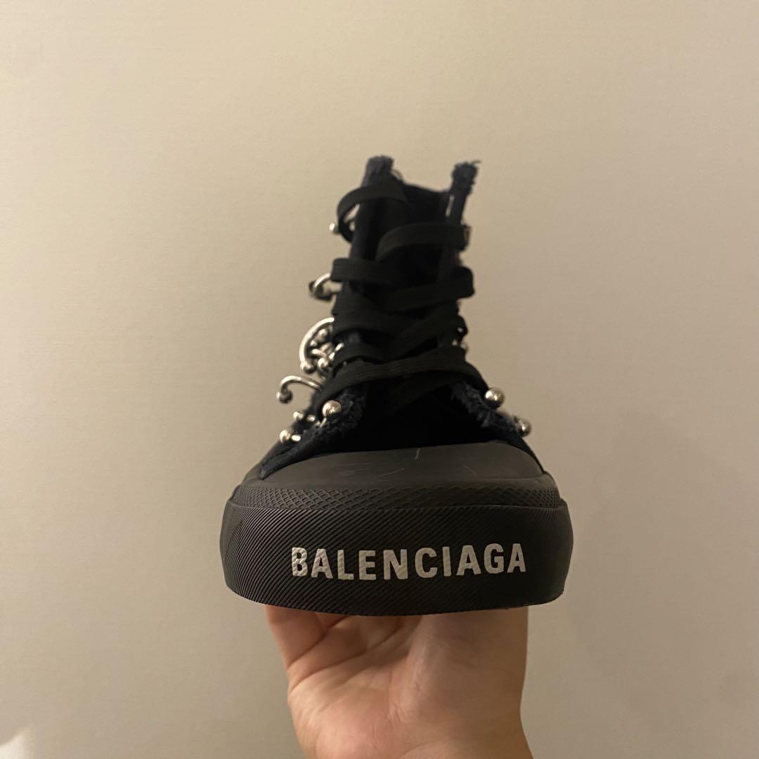 靴 BALENCIAGA PARIS PIERCING SNEAKERS 27cm
