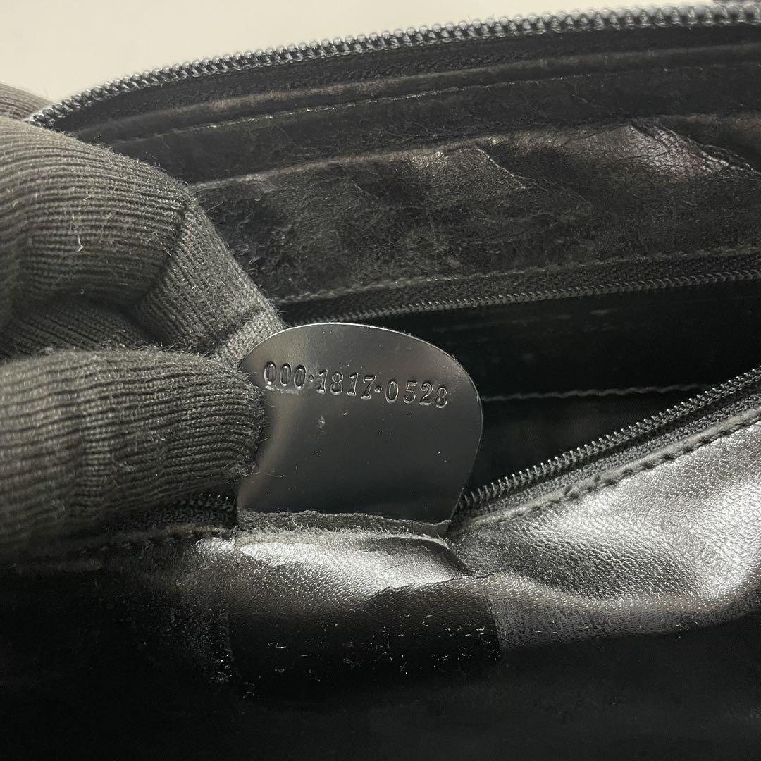 GUCCI エナメルハンドバッグ ブラック グッチ