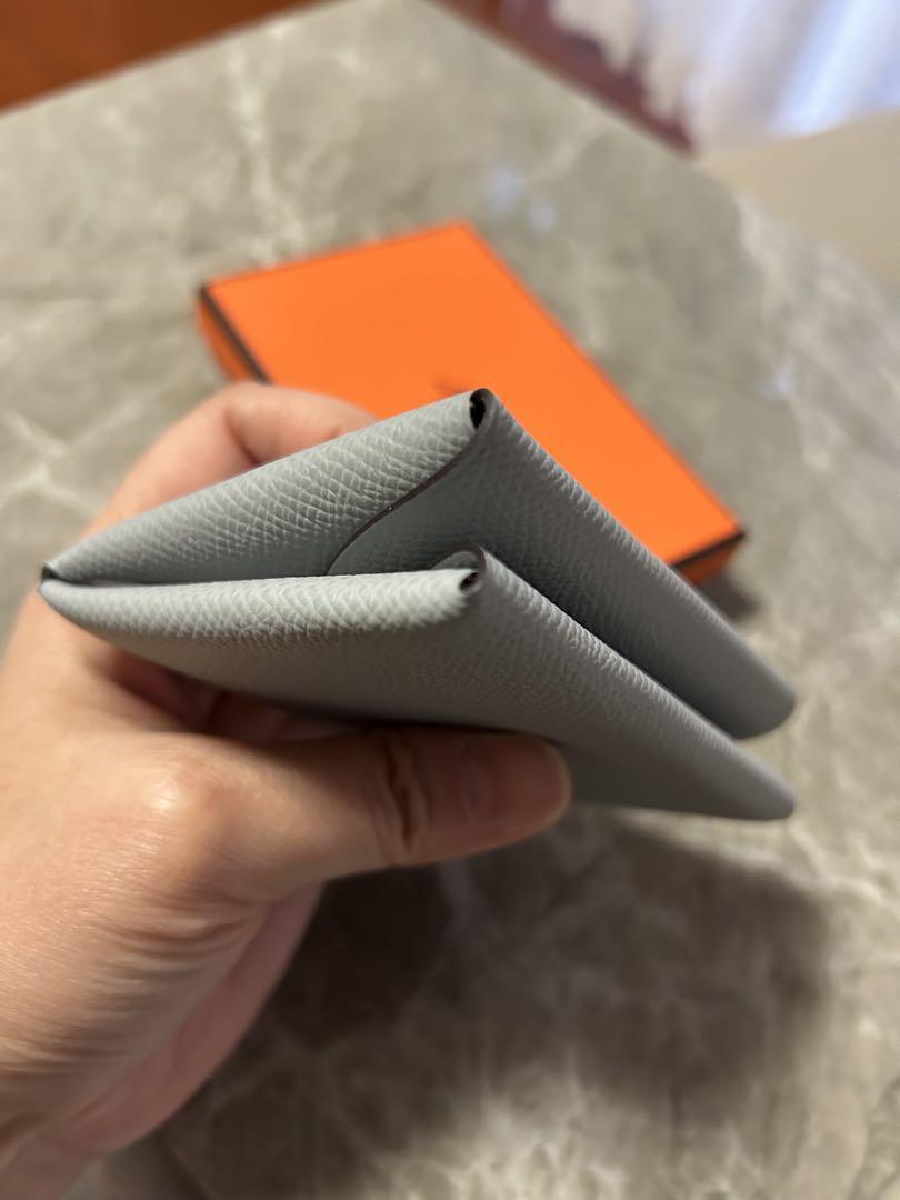HERMES カルヴィデュオ　新品未使用　ブルーグラシエ　K刻