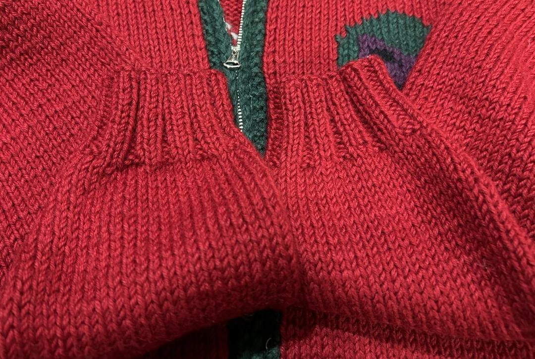 ＊エヴィス EVISU マスカレード カウチン ニット カーディガン 40