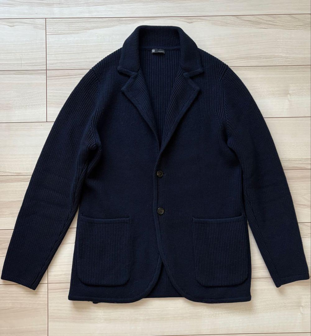 ICHORAI イコライ ネイビー ニットジャケット サイズLL STRASBURGO