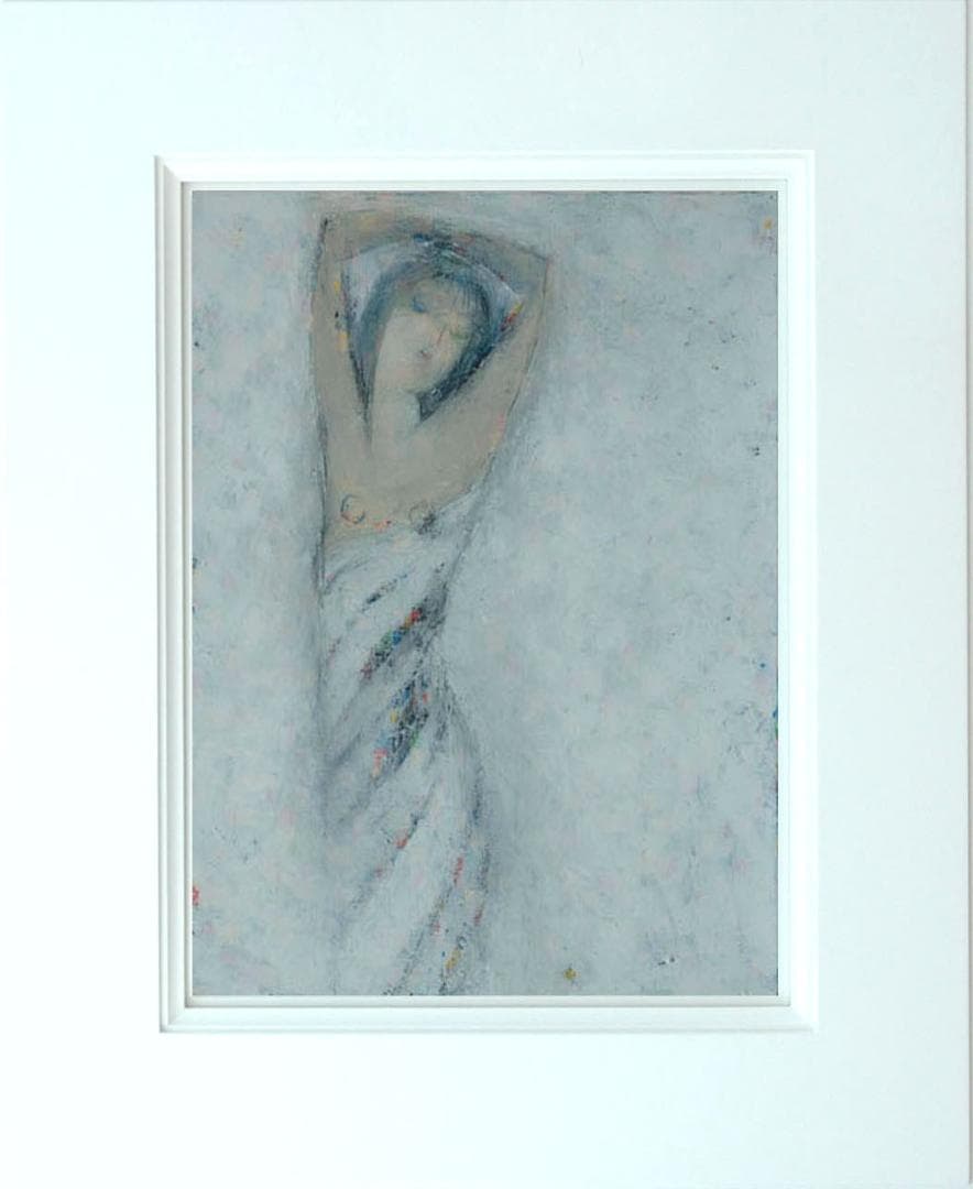 2枚で送料無料 メルカリ 額付き ( 青緑+金色の枠 ) 油絵 F6-080912