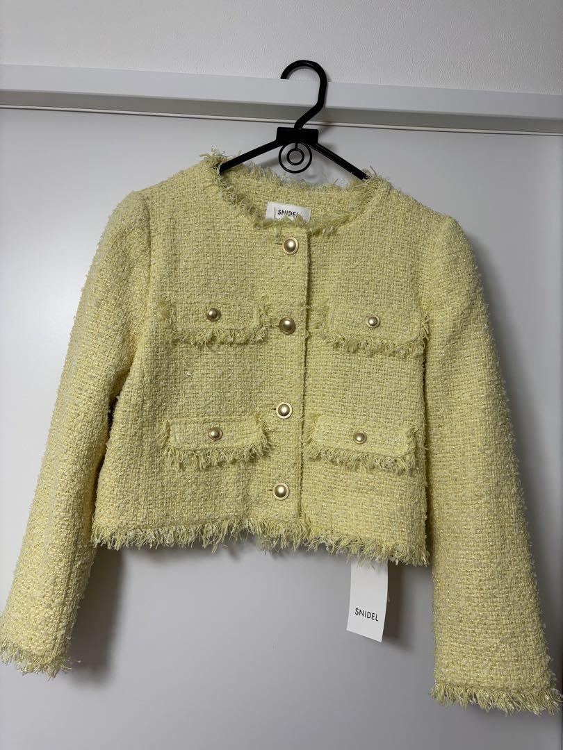 【⭐︎】【極美品】【未使用品】Snidel ツイードジャケット
