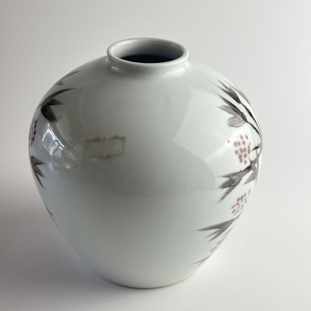 韓国人間文化財『申相浩』作 花文絵付花瓶 花入 李朝 韓国人間国宝 申相浩 鉄絵 壺 韓国美術 花入 花瓶 - メルカリ
