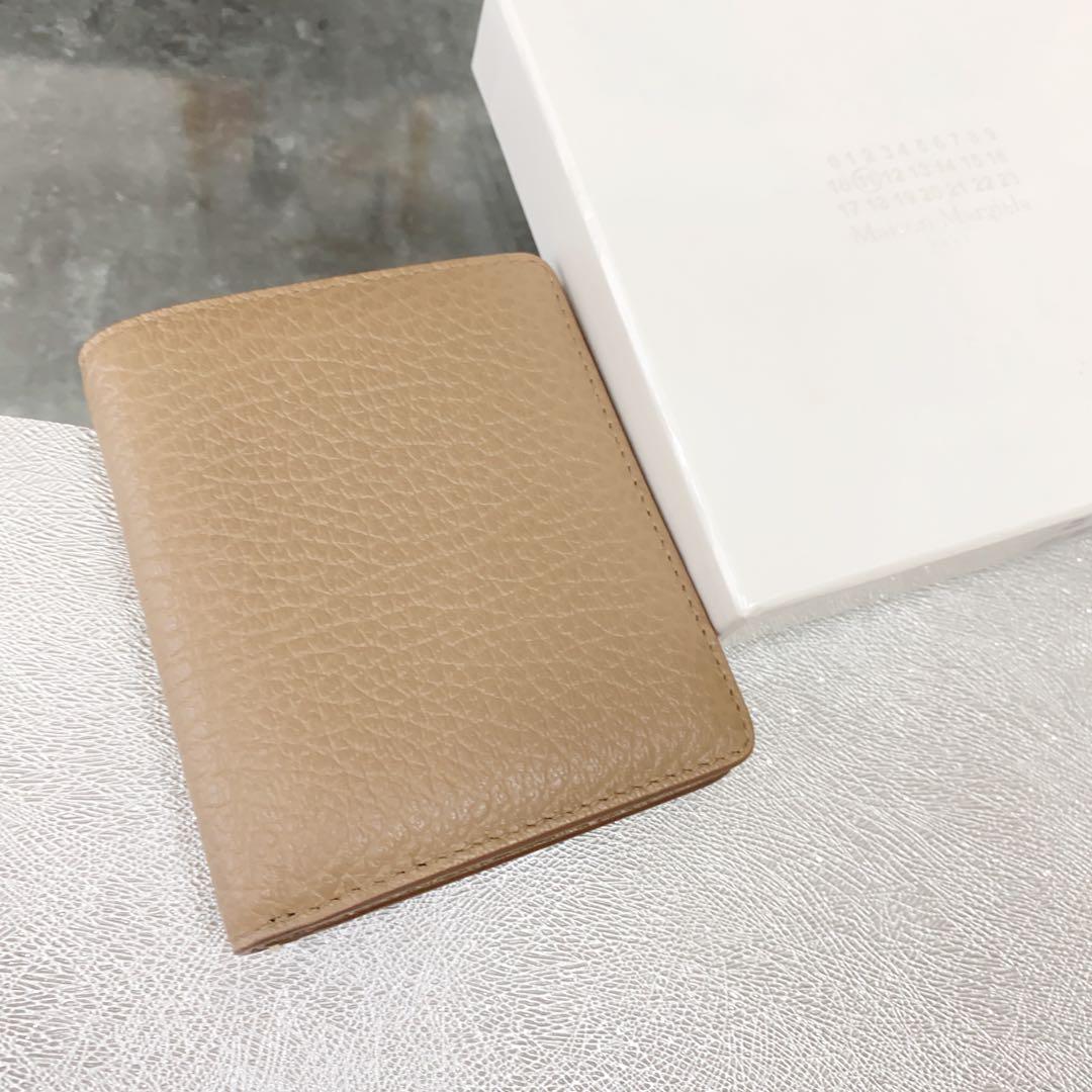【新品】メゾン マルジェラ コンパクト ポッパー 二つ折り財布 キャメル 画像2