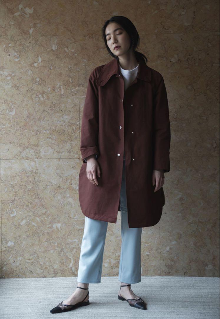 【さとむ】meer. パンツ スラックス ニット サックスブルー 水色