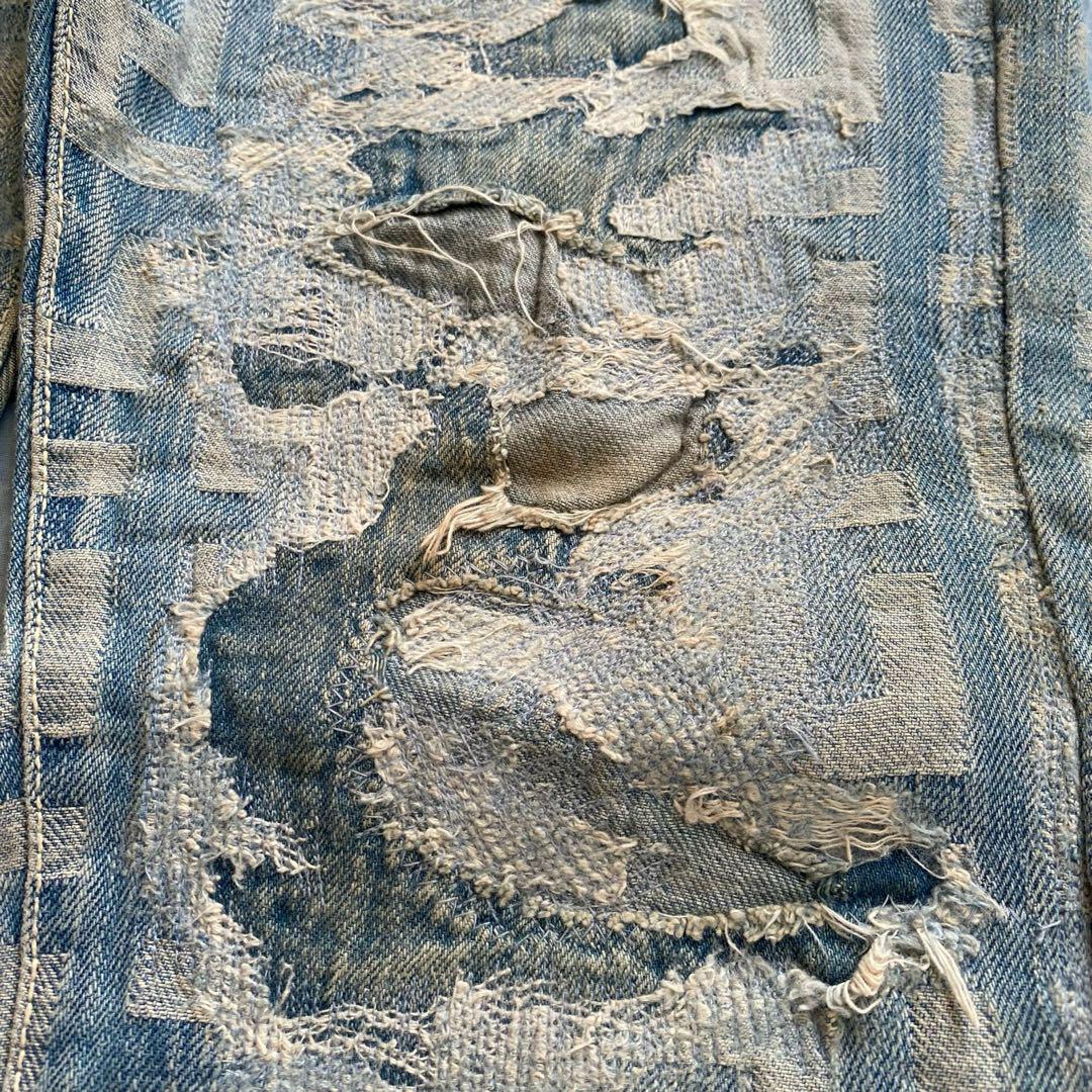 パンツ Kapital Kountry Distressed Boro Denim