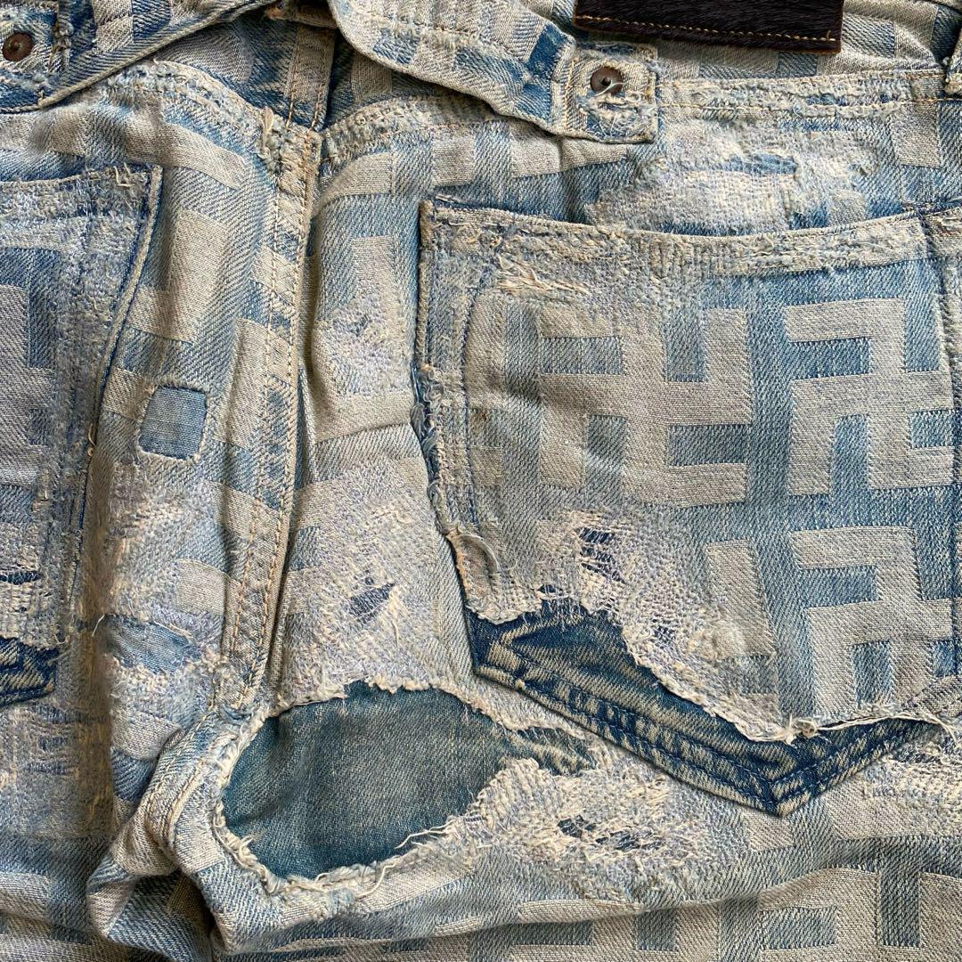 パンツ Kapital Kountry Distressed Boro Denim