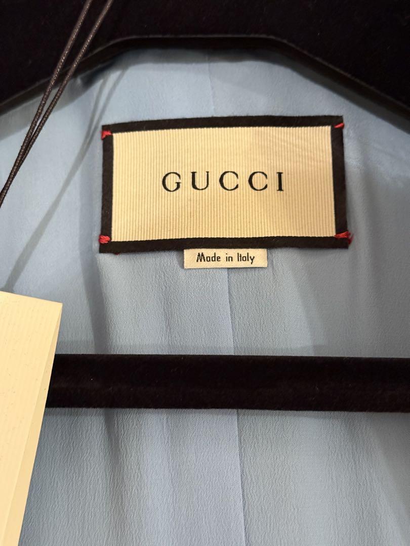 新品未使用タグ付きGUCCIグッチ フラワー刺繍パールGGジャケット38