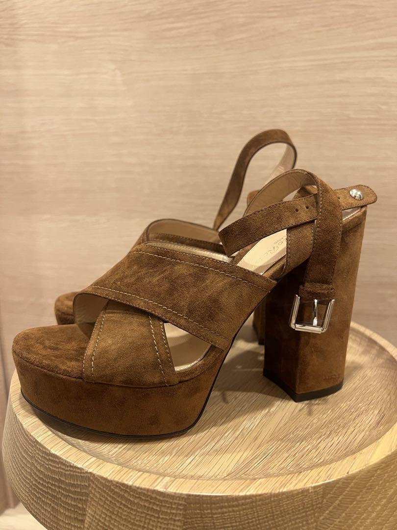 【新品】Gianvito Rossi スエード サンダル　SUZIE 37.5 新品】Gianvito Rossi スエード サンダル SUZIE 37.5 - メルカリ