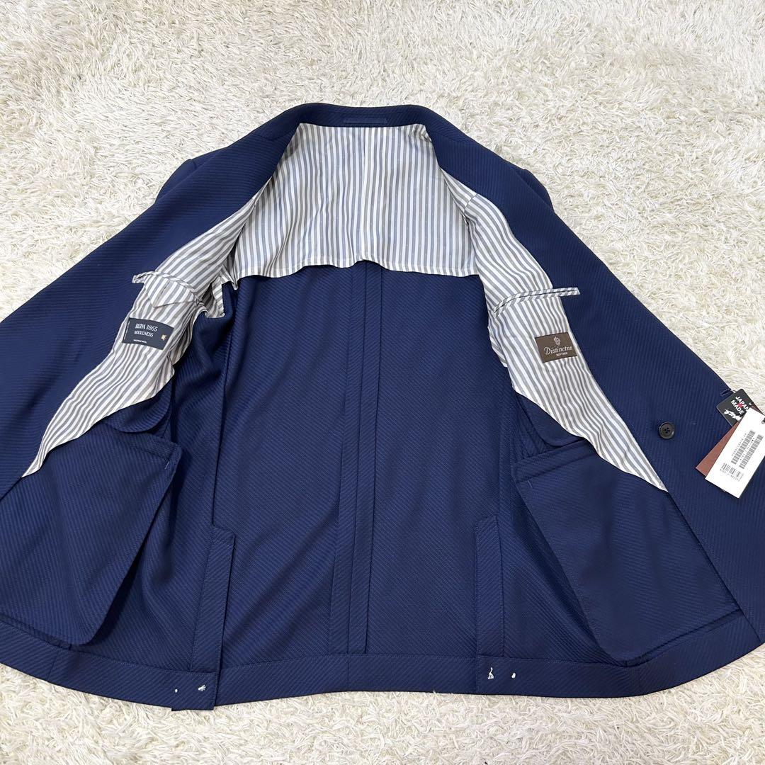 新品✨定価約8万 メンズビギ×レダ テーラードジャケット ダブル 紺 シェル釦