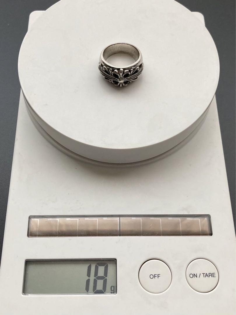 誠実 ゴ*ム様 【中古品】クロムハーツ フローラルクロス リング19号相当 アクセサリー