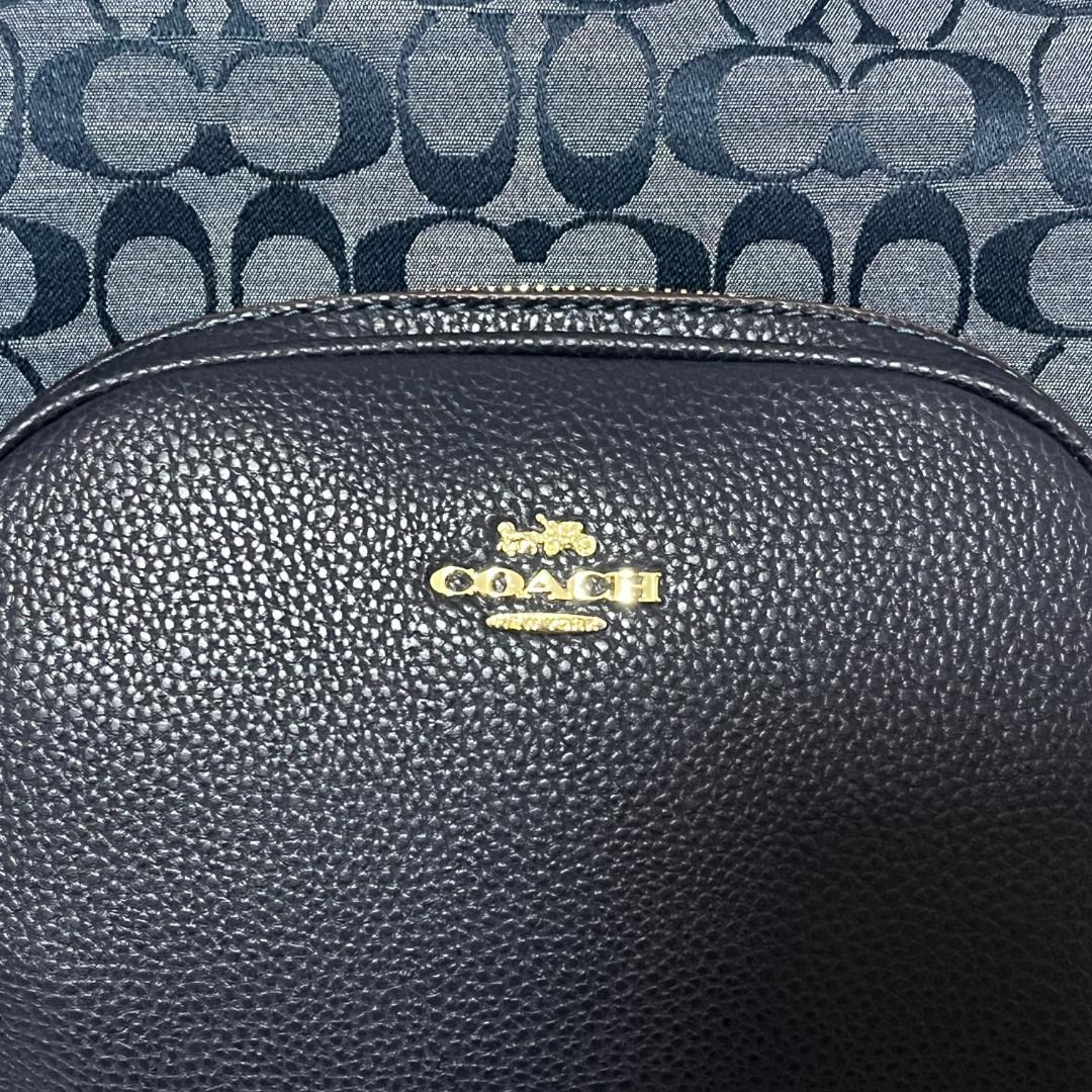 新品未使用 COACH シグネチャー C5671 ブルー バックパック リュック