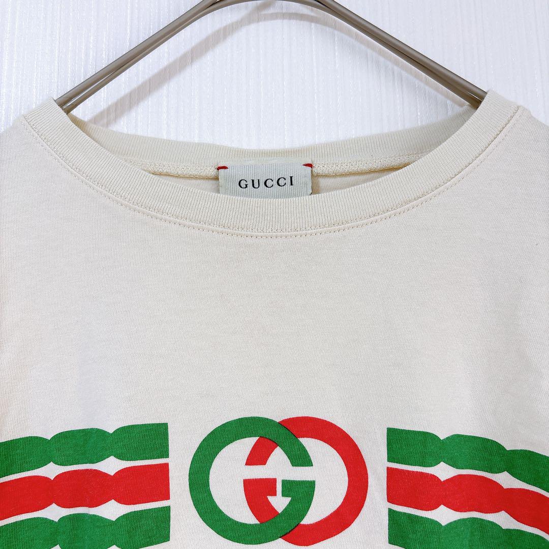 GUCCI グッチ インターロッキング センターロゴ Tシャツ　カットソー