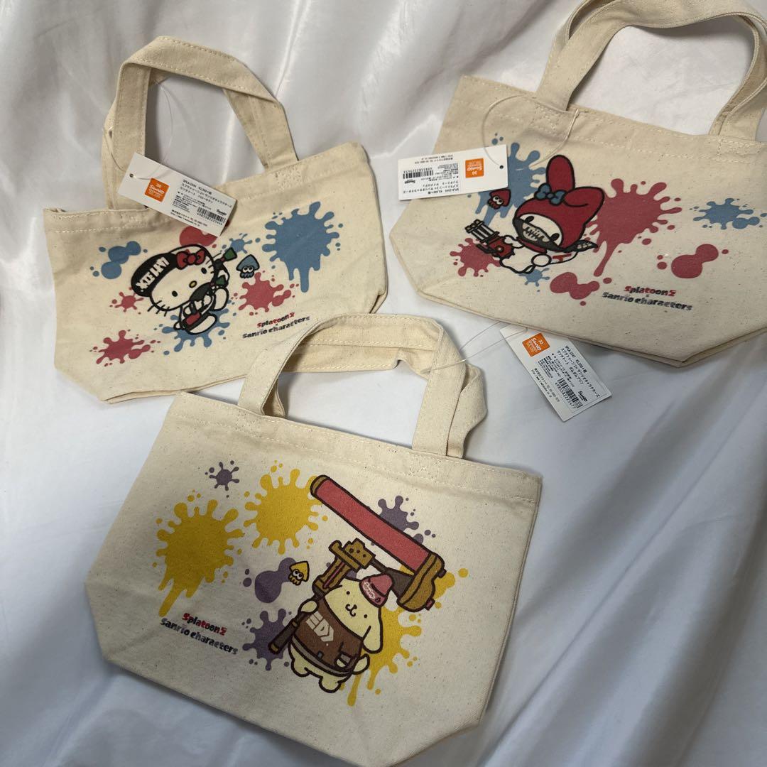 スプラトゥーン×サンリオ　ランチトート　ポムポムプリン　キティ　マイメロ　希少