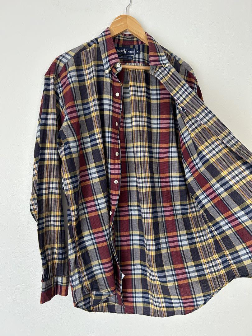Ralph Lauren 長袖シャツ　BDシャツ　マドラスチェック