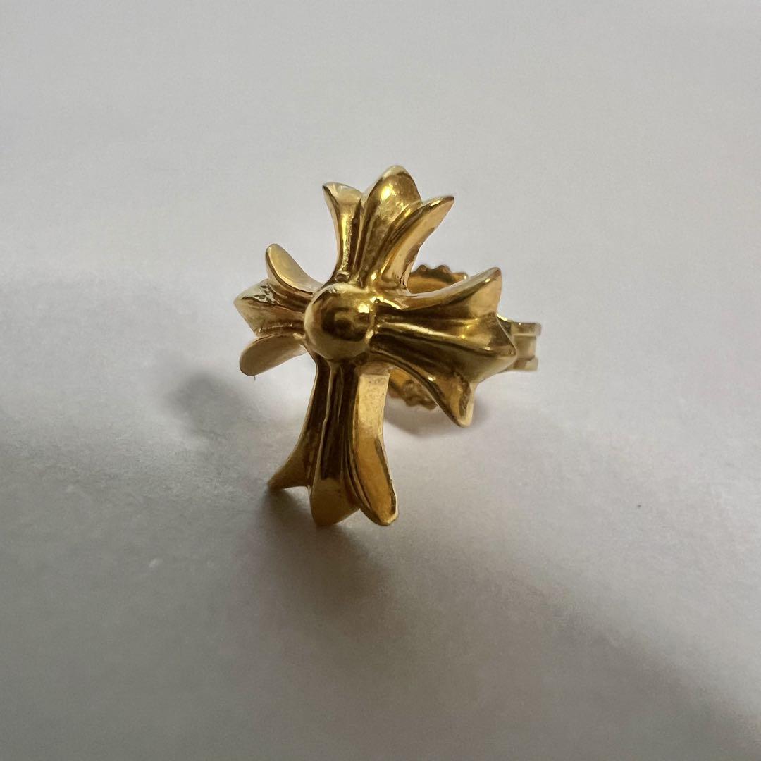 クロムハーツ 22k 片耳 ピアス スタッド ピアス クロムハーツ 22k 片耳 ピアス スタッド ピアス