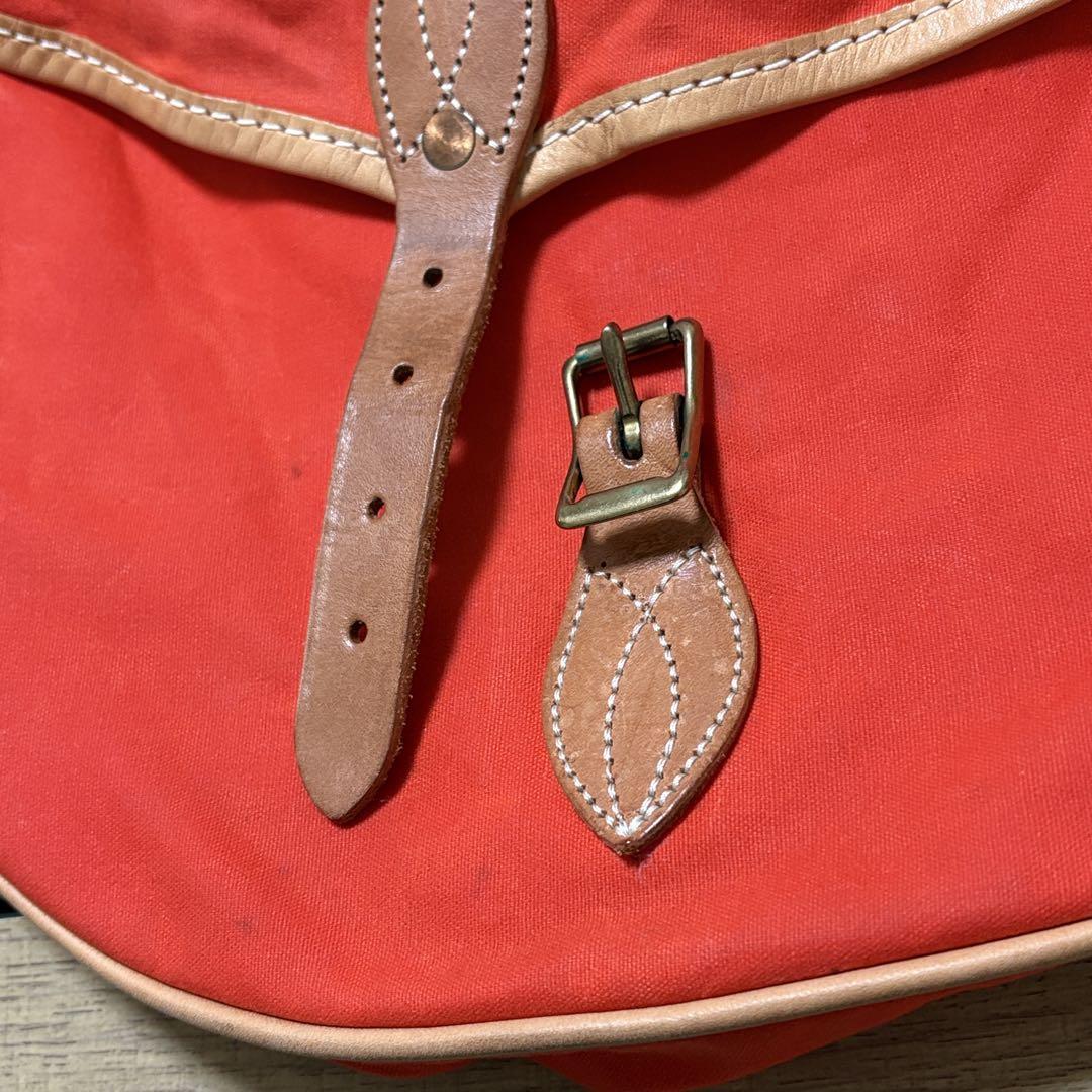 Yuketen usa製 ショルダーバッグ オレンジ 帆布 レザー ユケテン 鞄