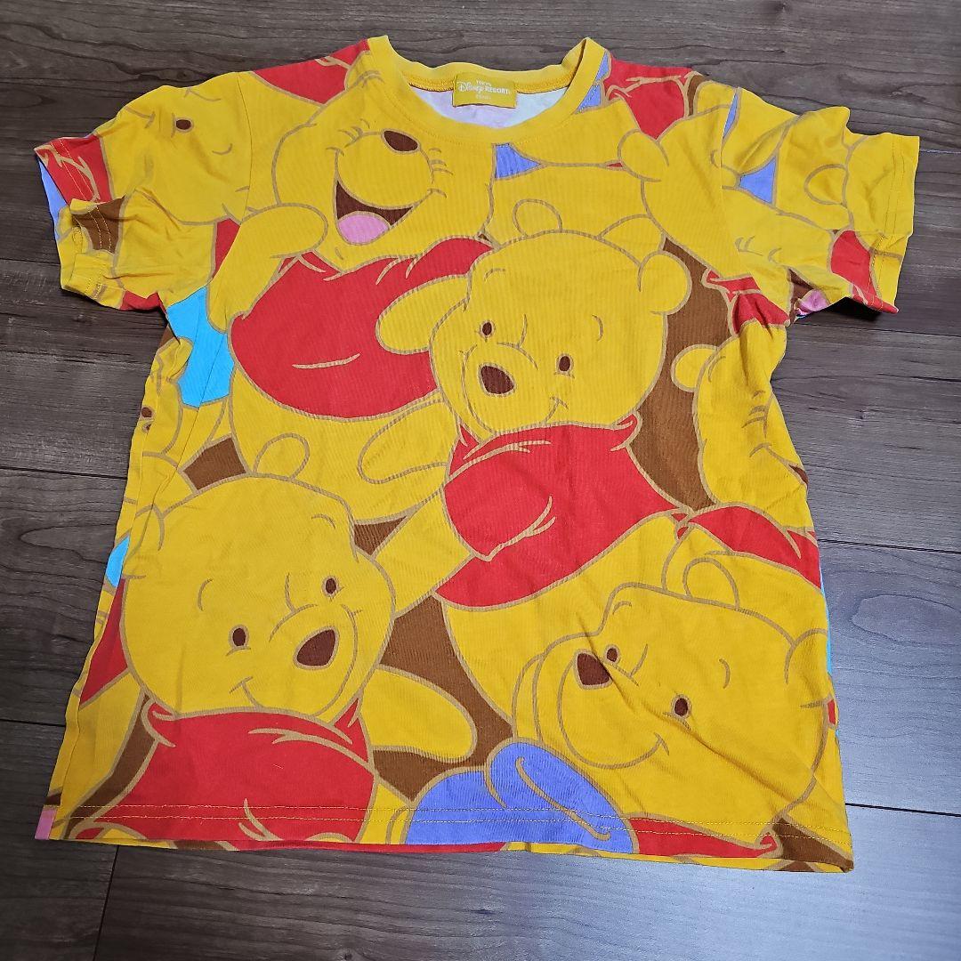 東京ディズニーリゾート くまのプーさん 150cm 総柄 Tシャツ