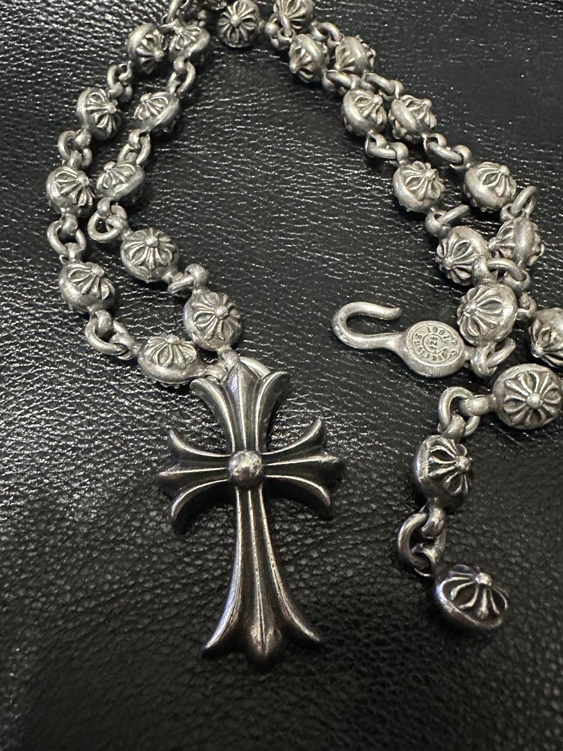 Chrome Hearts CHスモールクロス ＃1クロスボール チェーン - ネックレス