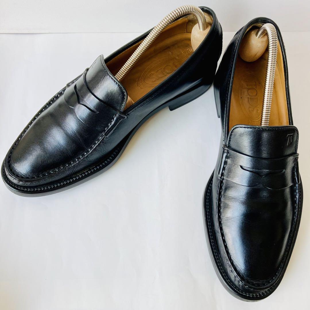 TOD´S トッズ 黒 コインローファー 25cm 除菌・消臭済み