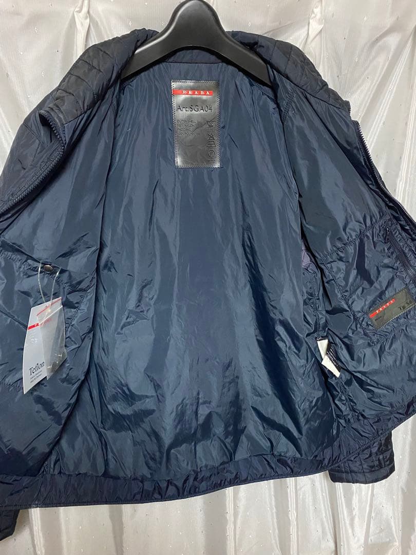 PRADA SPORT 2008 キルティングジャケット ネイビー