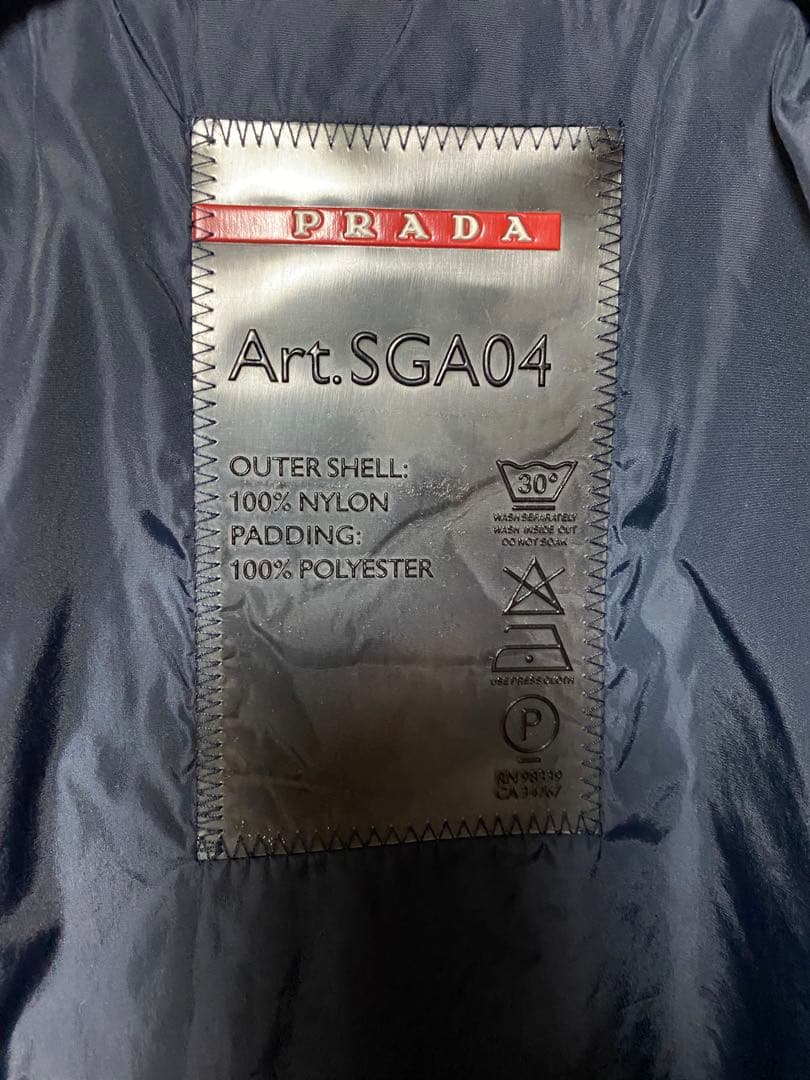 PRADA SPORT 2008 キルティングジャケット ネイビー