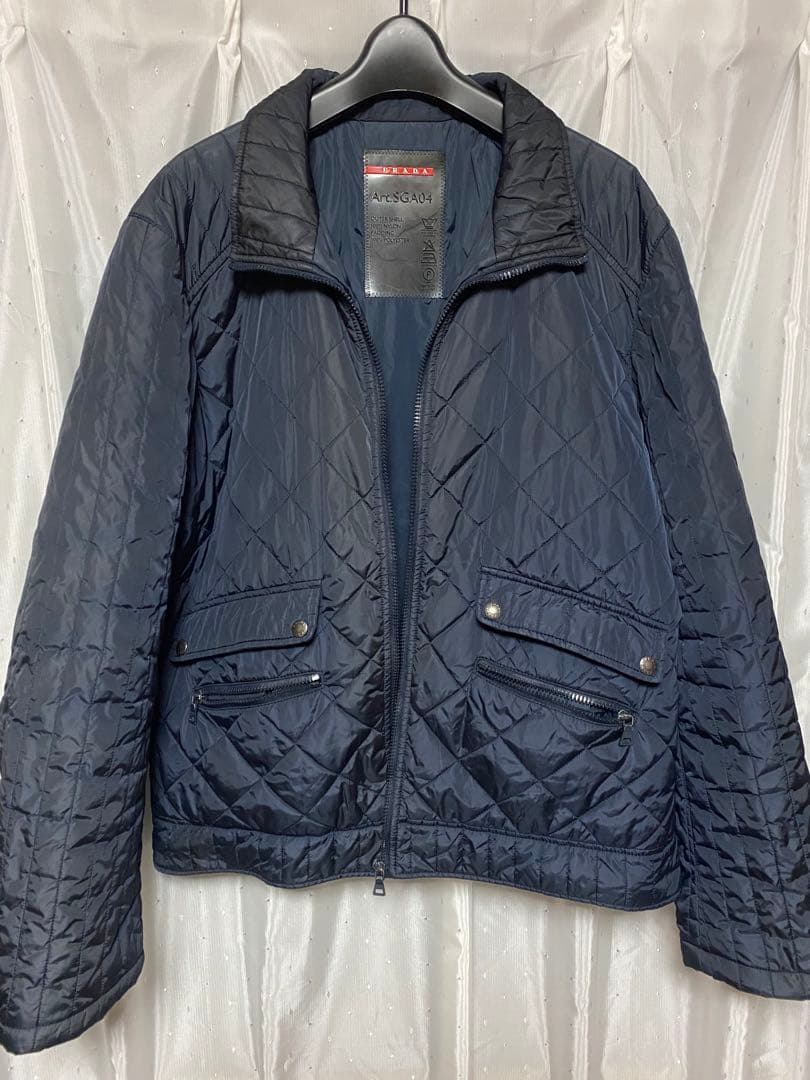 PRADA SPORT 2008 キルティングジャケット ネイビー