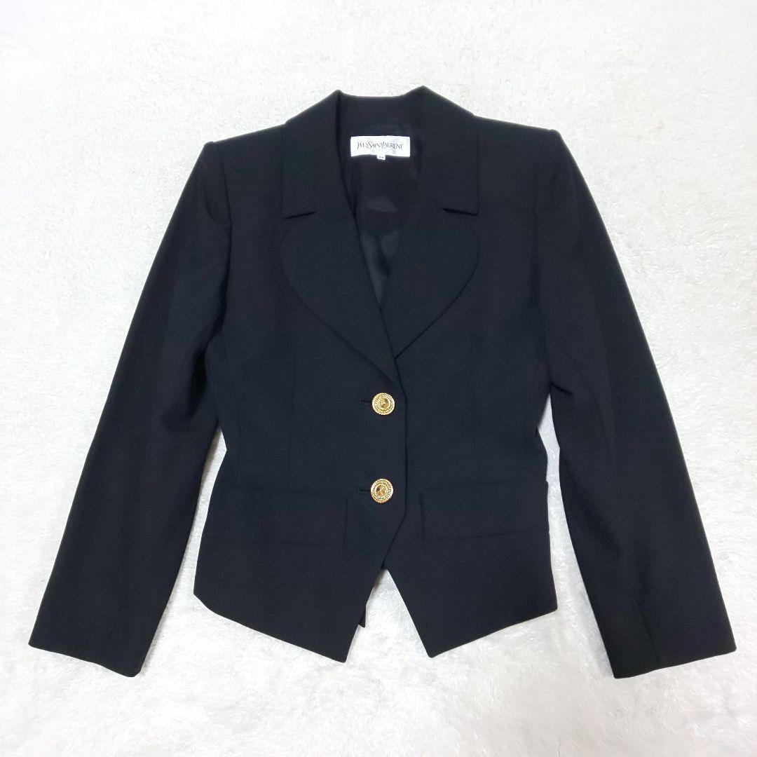 希少 Yves Saint Laurent 肩パット 金ボタン セットアップ 希少 Yves Saint Laurent 肩パット 金ボタン セットアップ