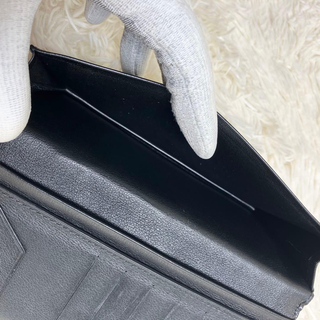 美品 カミーユフォルネ 長財布 クロコダイル ブラック