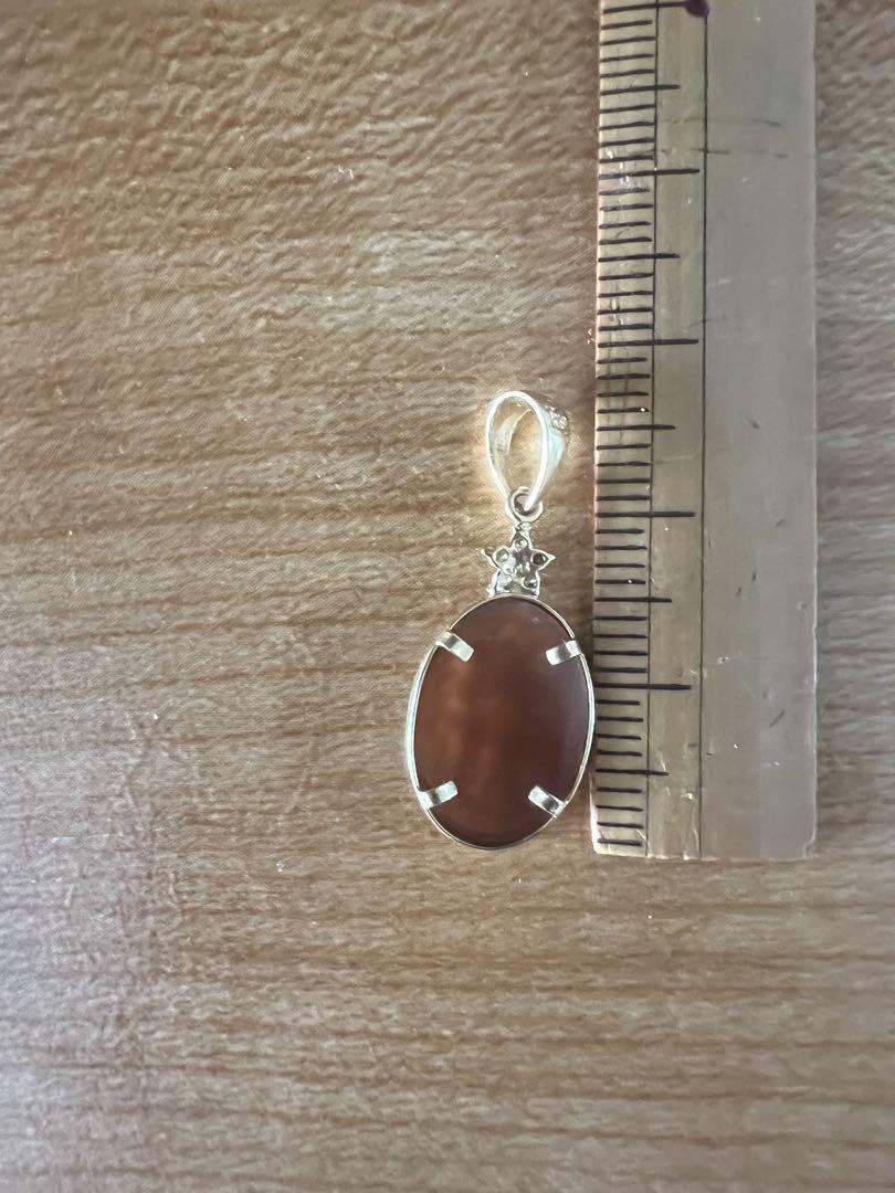 憧れの K18 チャーム カメオ ダイヤ0.05ct アクセサリー