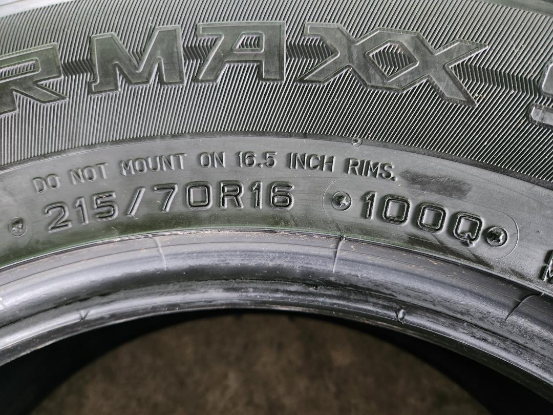送料込☆2021年製 ダンロップタイヤ 215/70R16 日本製☆4本セット