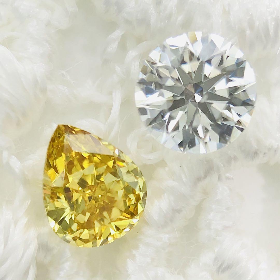 イエローダイヤ 0.192ct Fancy Vivid Yellow VS-1綾ジュエリー