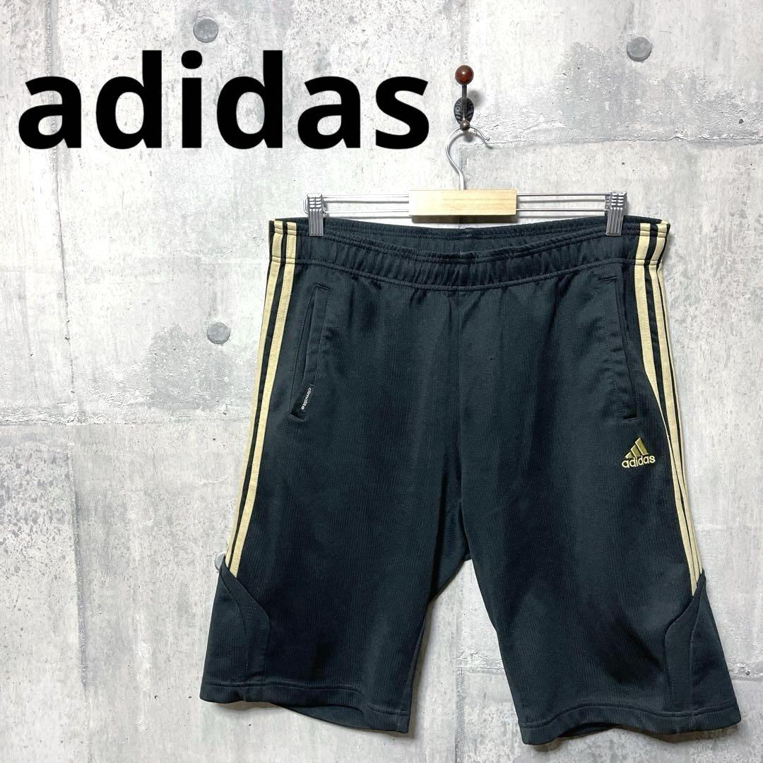 adidas アディダス メンズ ジャージハーフパンツ XO ブラック