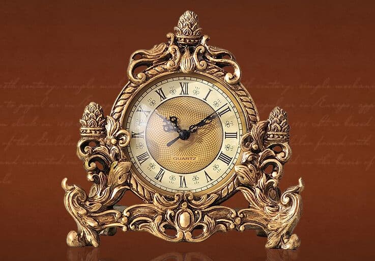 定期入れの レトロ 時計 置時計 オフィス 応接間 家居置物 置時計