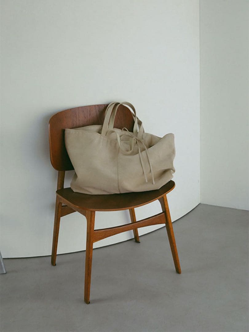 ETRE TOKYO エトレ 完売 スウェードビッグトートバッグ ライトベージュ