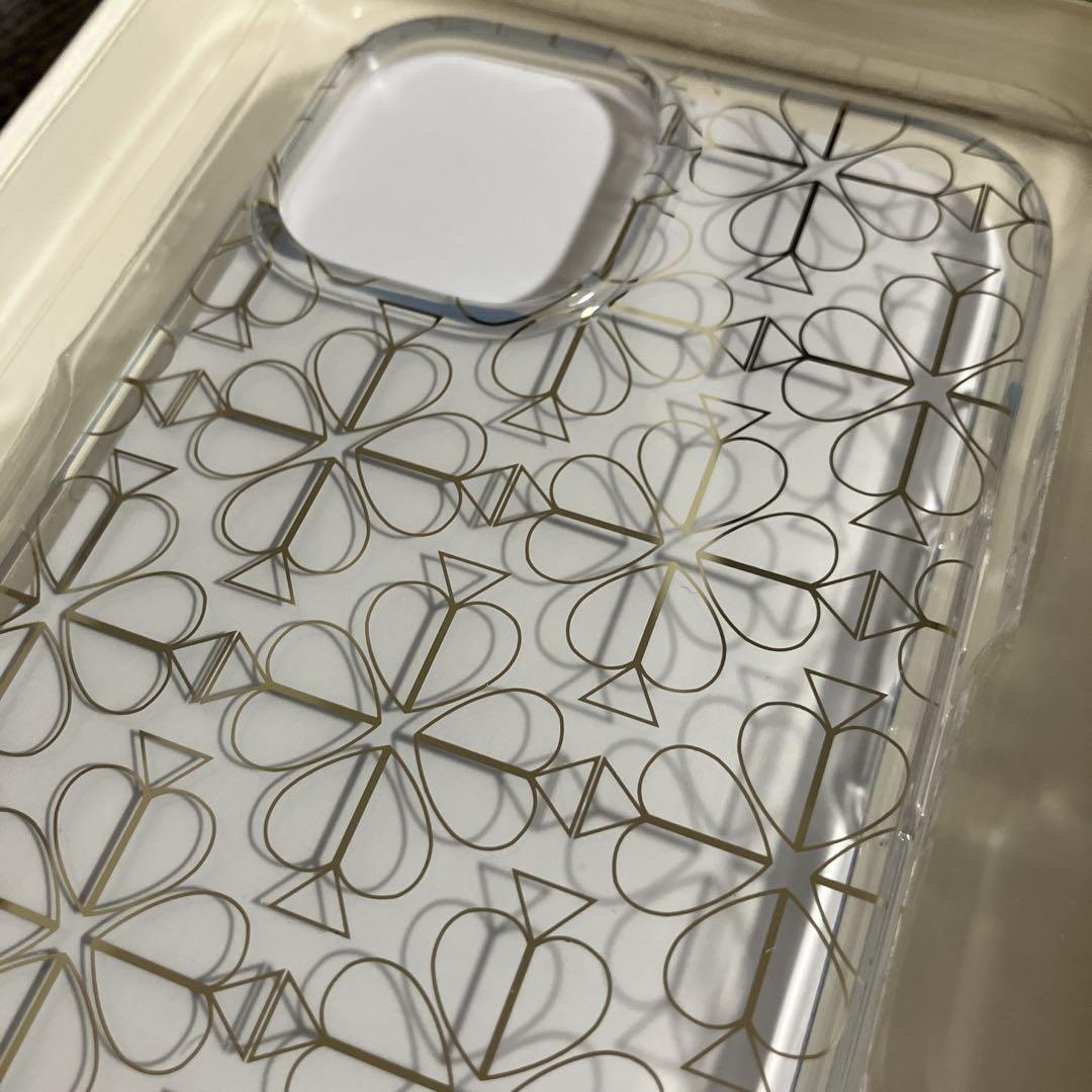 新品 未使用 ケイトスペード iPhone15 モノグラム フラワー